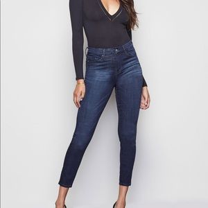 Good American Good Waist Cropped Jeans in Blue025